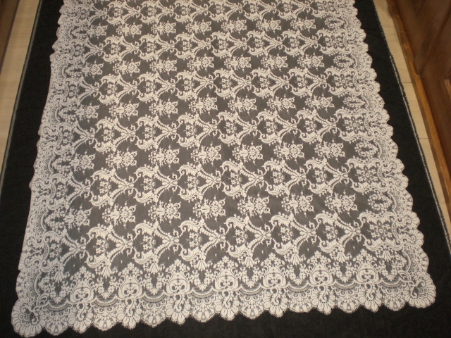 White spanish mantilla veils