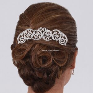 PEINETA BISUTERÍA PLATEADA LA PARISIEN