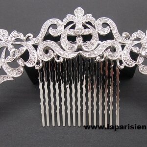 PEINETA BISUTERÍA PLATEADA LA PARISIEN