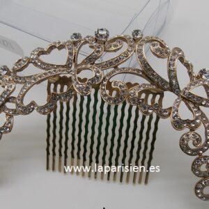 PEINETA BISUTERÍA DORADA LA PARISIEN