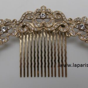 PEINETA BISUTERÍA DORADA LA PARISIEN