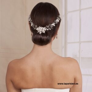 CINTA DE CRISTAL PLATEADA LA PARISIEN