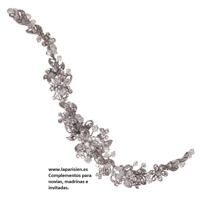 CINTA CRISTAL PLATEADA LA PARISIEN