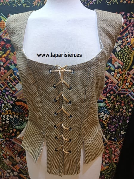 Corpiño - justillo color oro