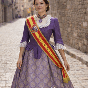 Traje regional aragonés para reinas y damas de fiestas