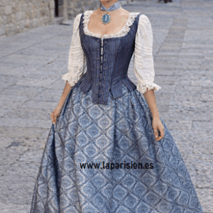 CONJUNTO DE FALDA, JUSTILLO Y BLUSA