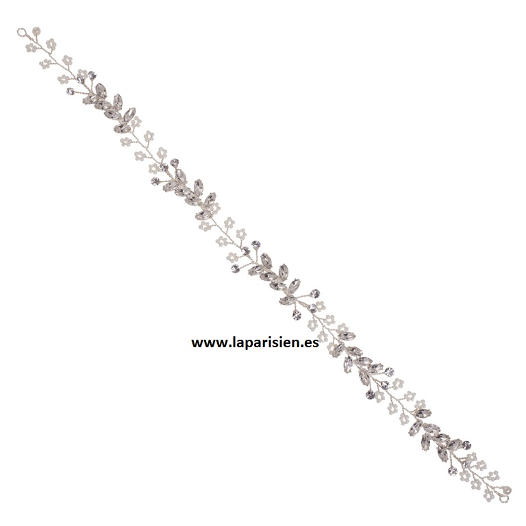 CINTA CRISTAL PLATEADA LA PARISIEN