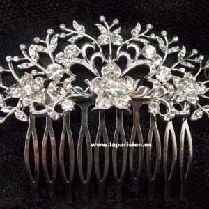 PEINETA BISUTERÍA PLATEADA LA PARISIEN