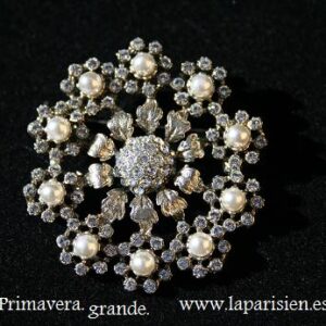 BROCHE DE PLATA. BROCHE PRIMAVERA G LA PARISIEN