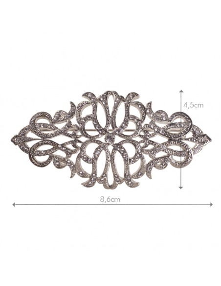 BROCHE BISUTERÍA PLATEADO LA PARISIEN