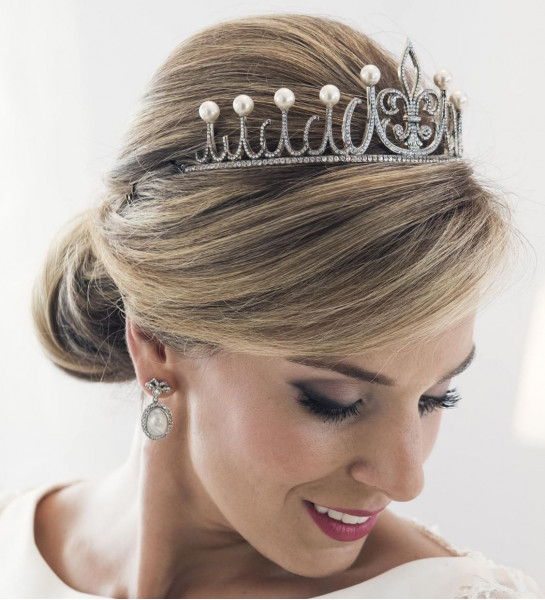 TIARA DE PLATA MODELO REAL LA PARISIEN